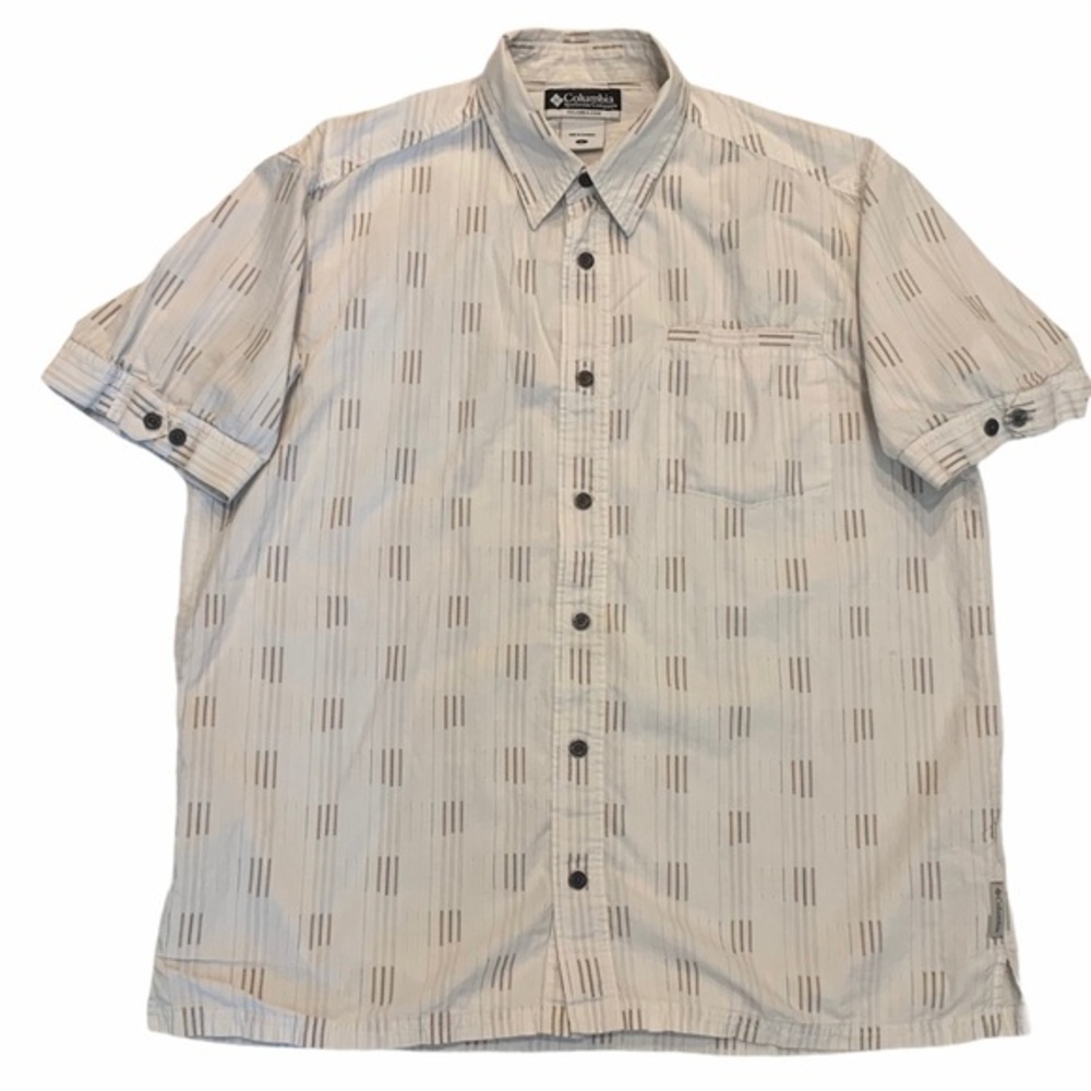 COLUMBIA Men’s Short Sleeve Button Up Size L